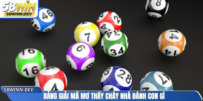 Bảng giải mã mơ thấy cháy nhà đánh con gì